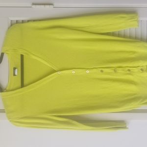 J.Crew Neon Yellow Cardigan